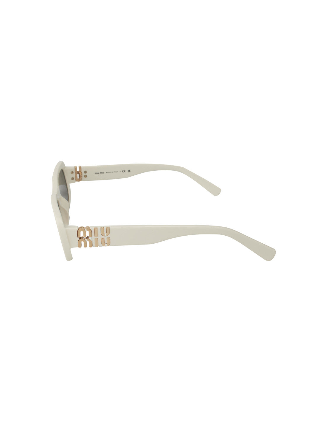 Miu Miu - rectangle shape White Gold