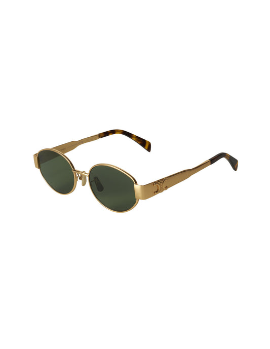Celine - Oval Shape Black Gold
