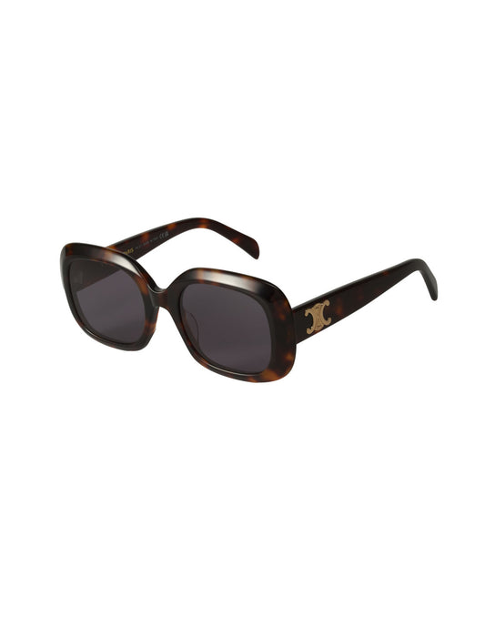Celine - Oval Square Shape Tortoise Gold