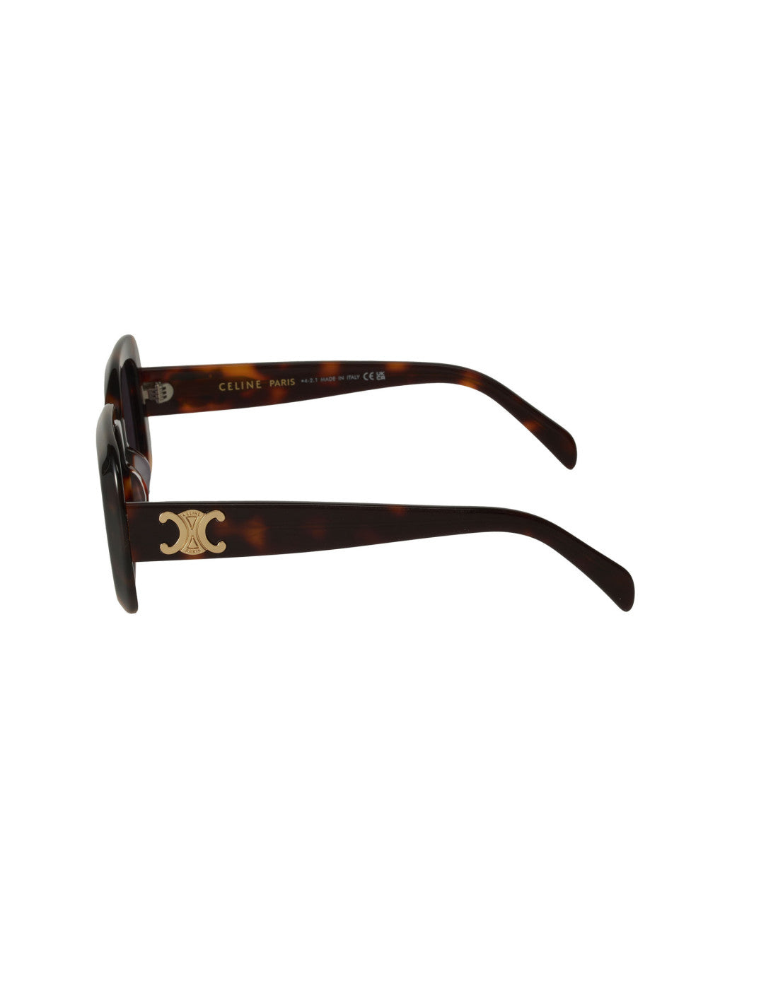 Celine - Oval Square Shape Tortoise Gold
