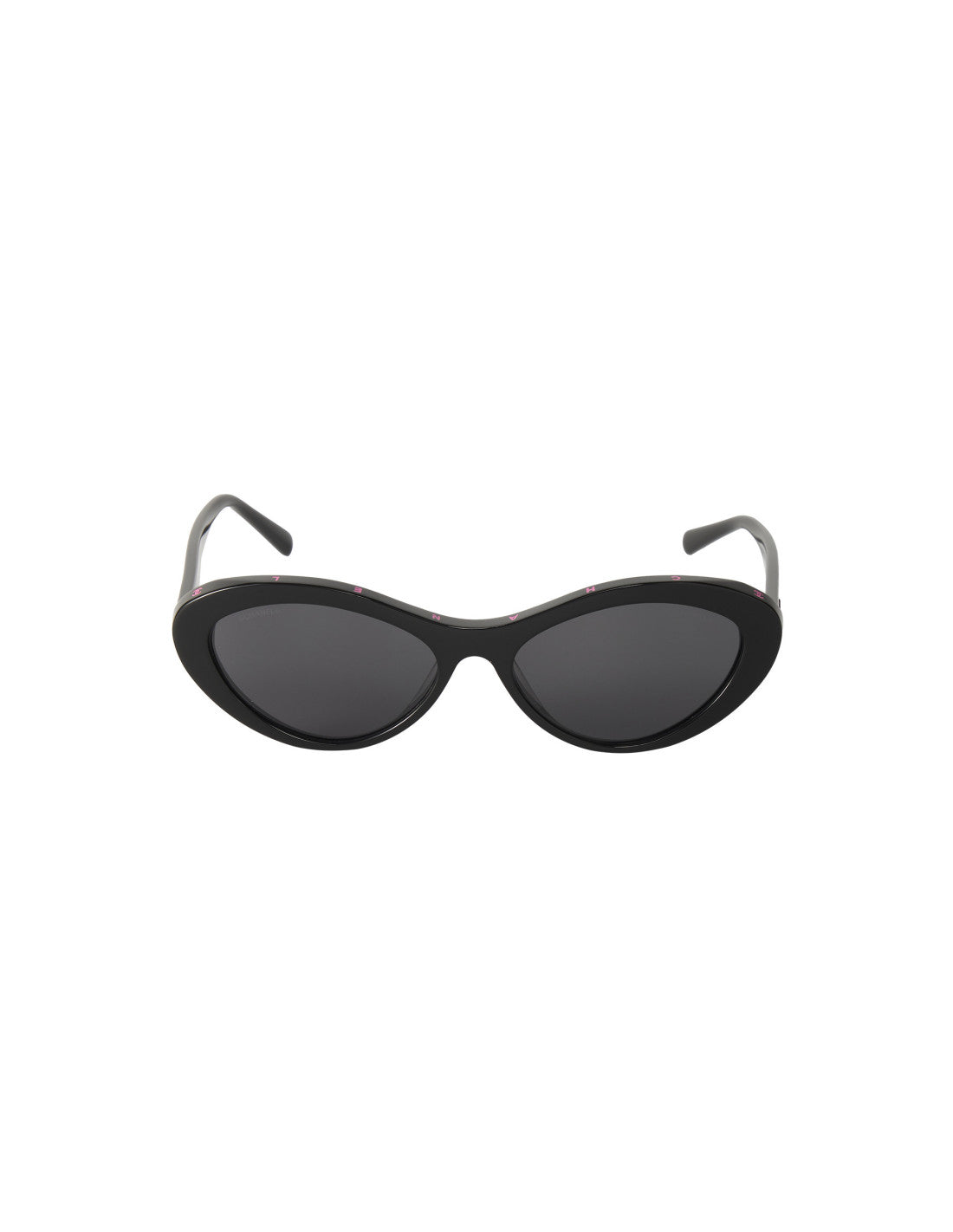 Chanel - Oval Shape Negro Rosa