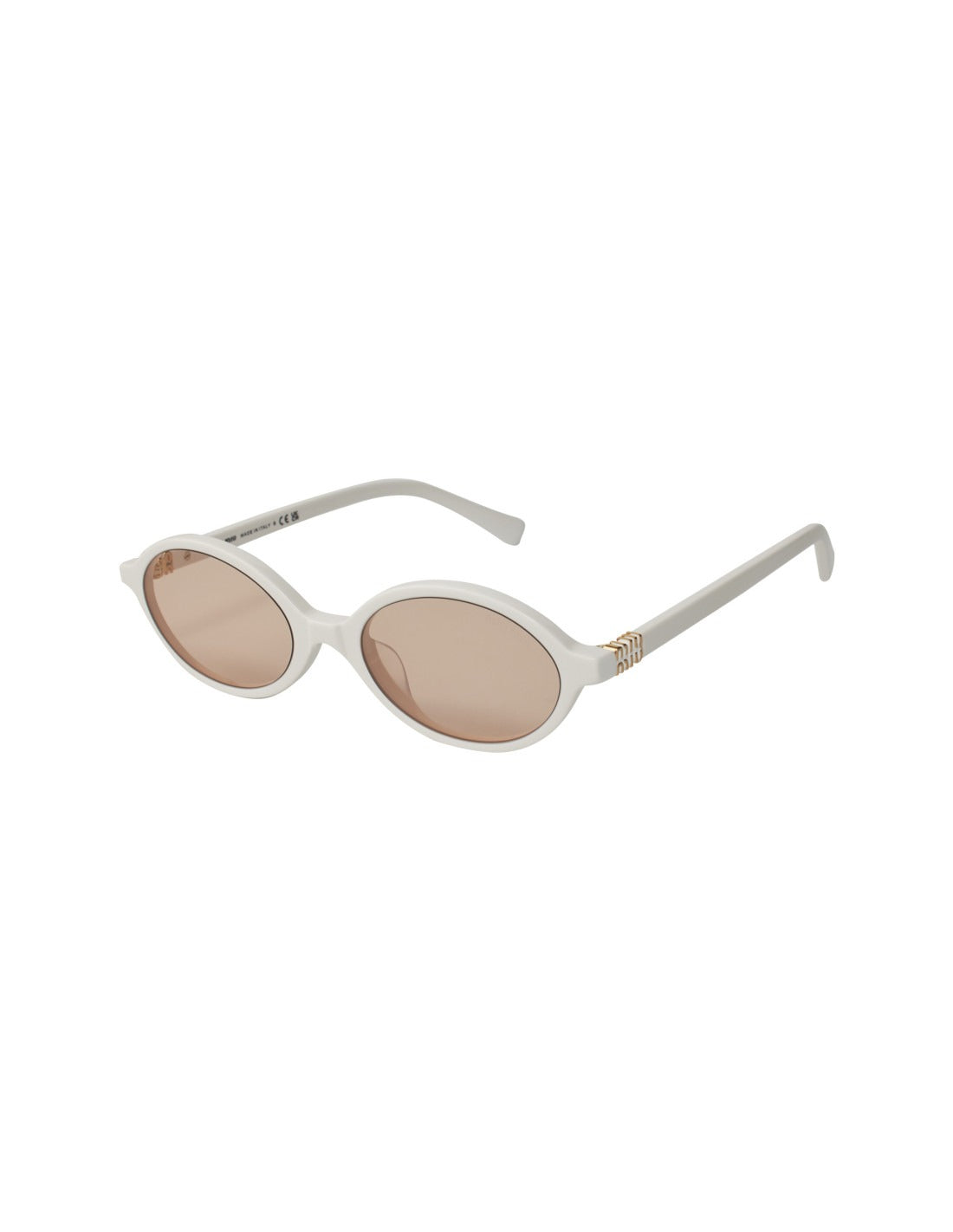 Miu Miu- Oval Shape White Orange