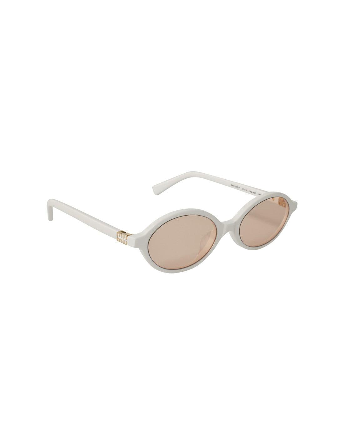 Miu Miu- Oval Shape White Orange