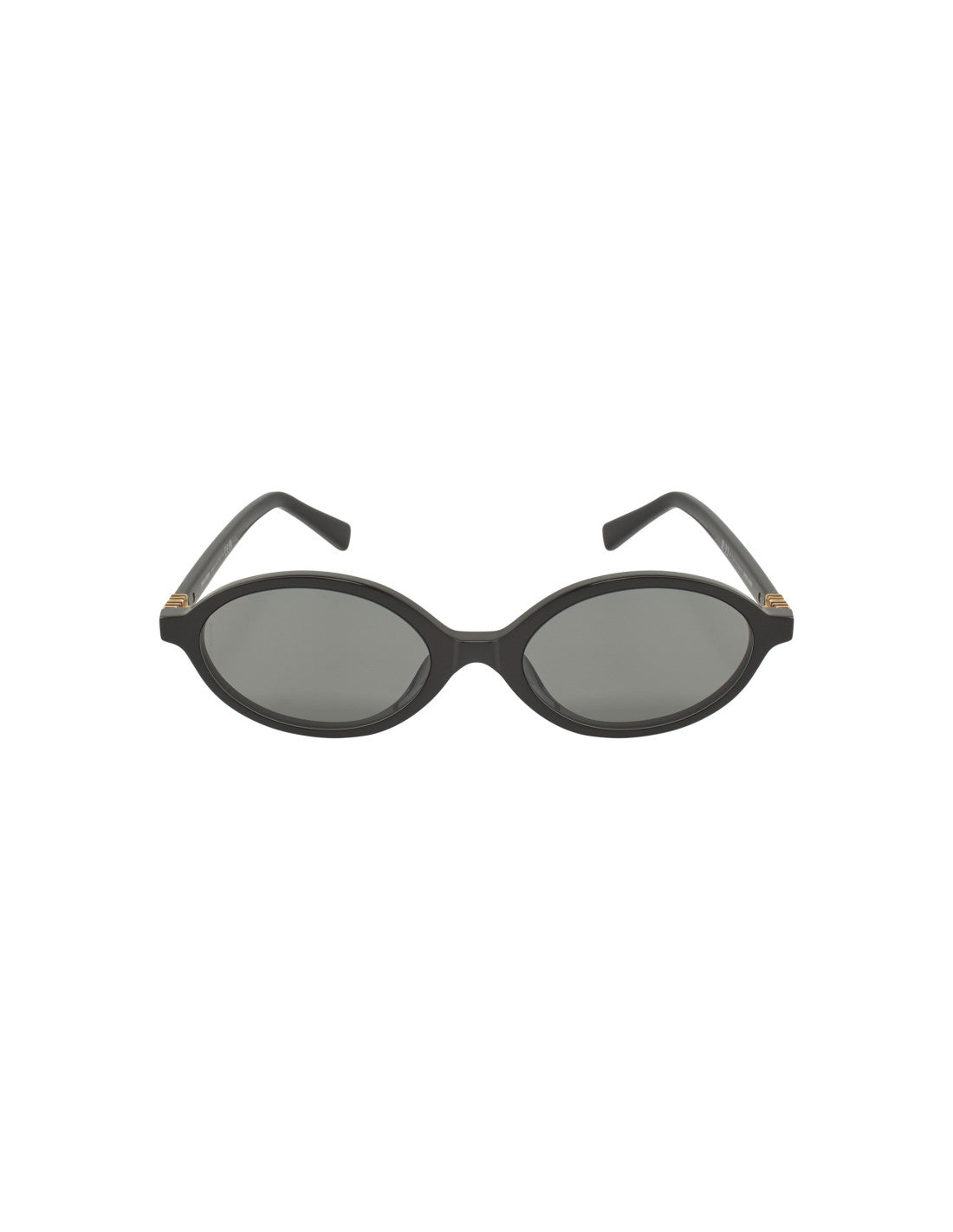 Miu Miu MU - Oval Shape Black Gold