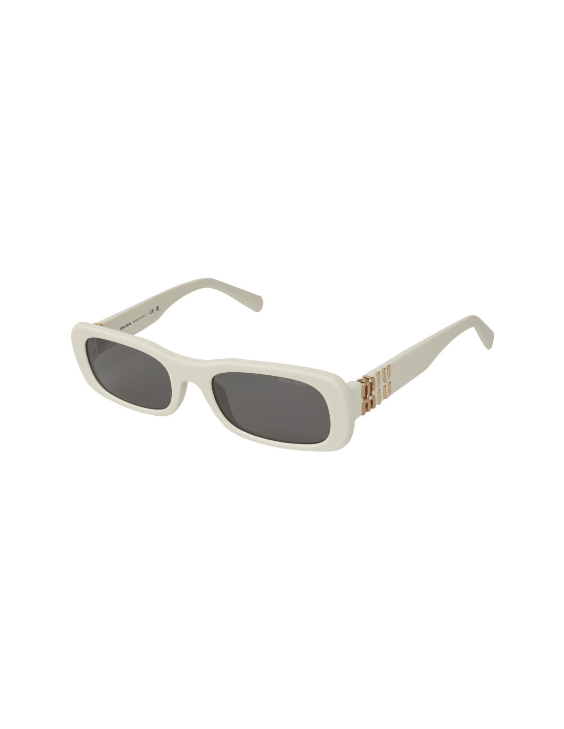 Miu Miu - rectangle shape White Gold