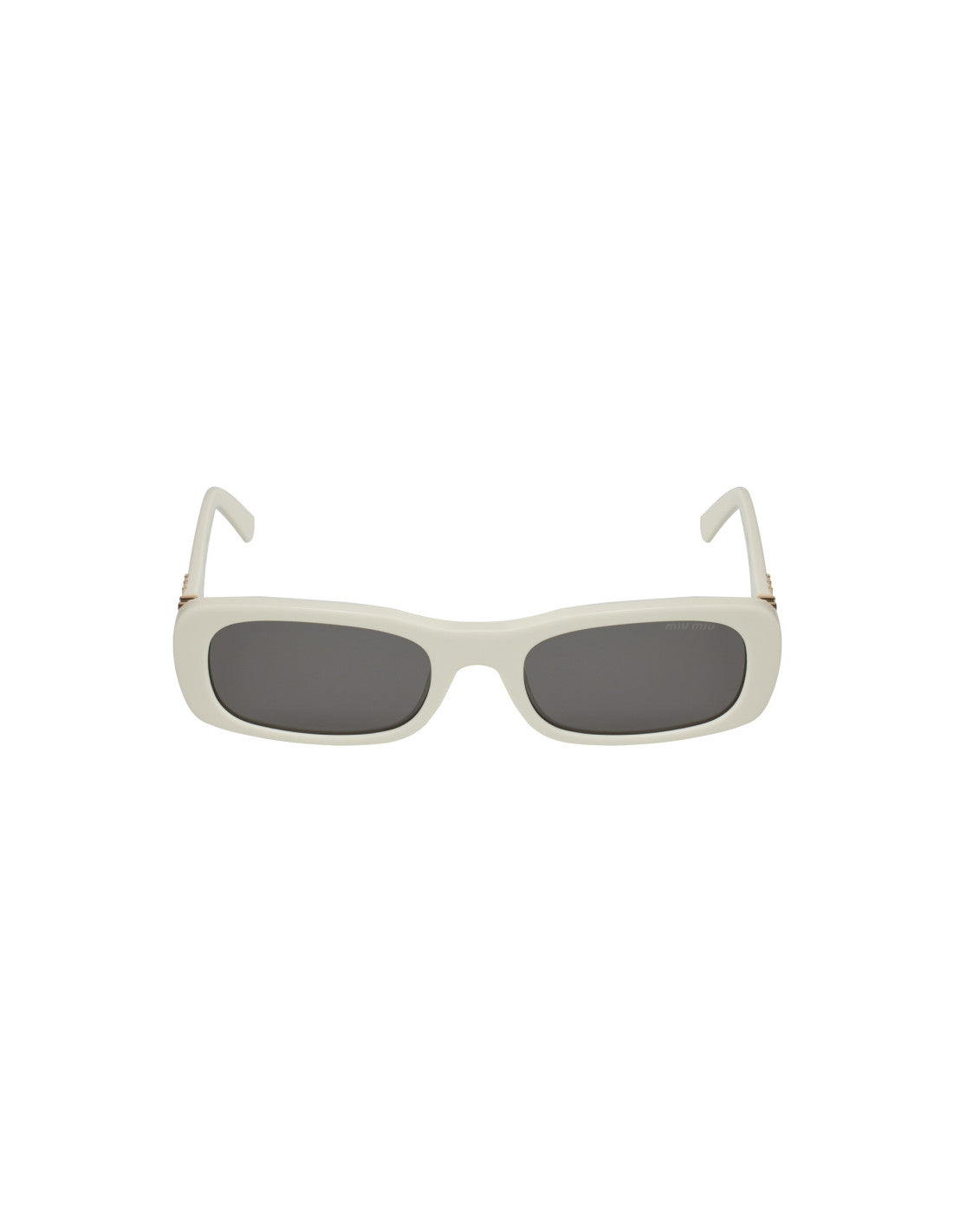 Miu Miu - rectangle shape White Gold
