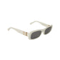 Miu Miu - rectangle shape White Gold