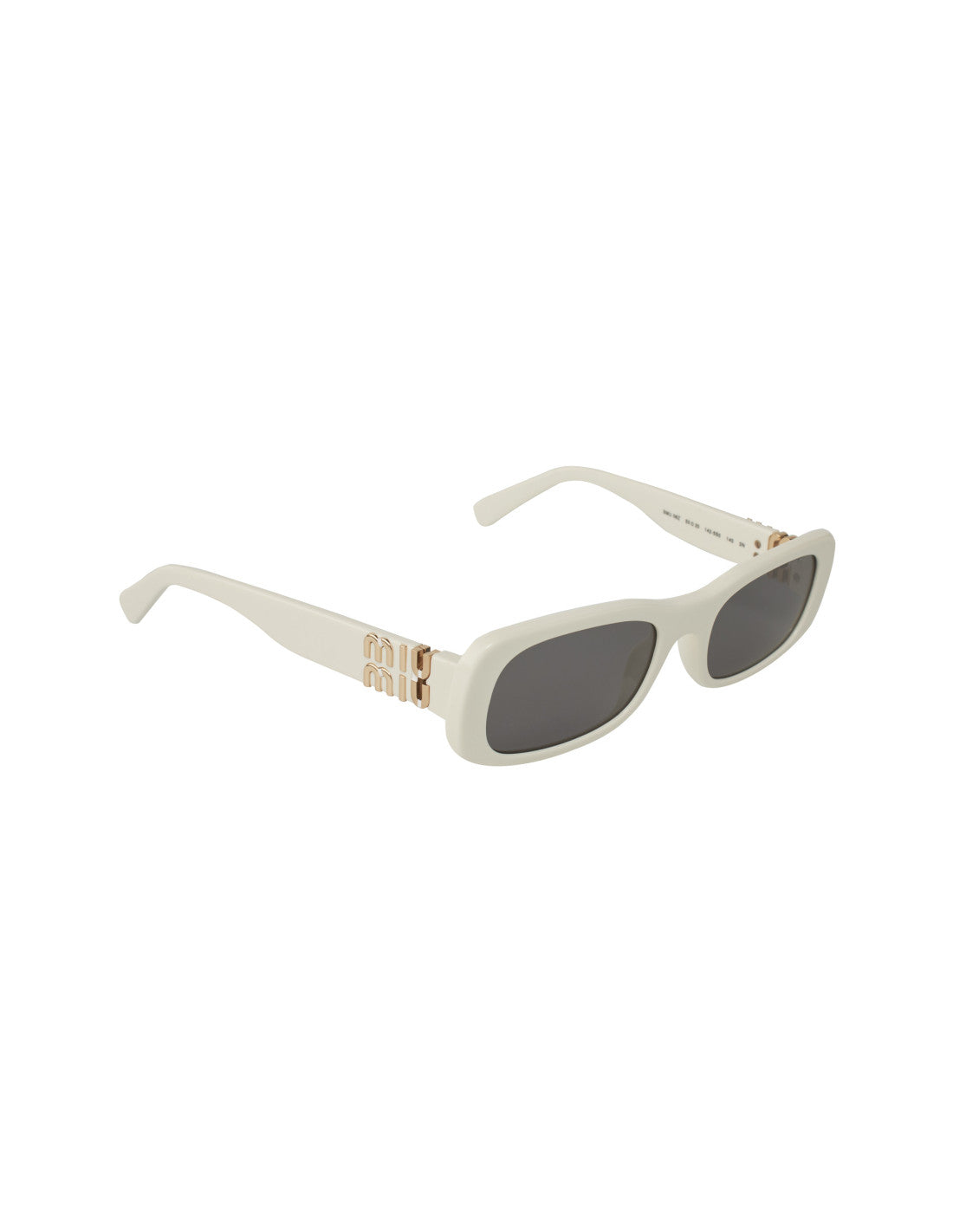 Miu Miu - rectangle shape White Gold