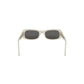 Miu Miu - rectangle shape White Gold