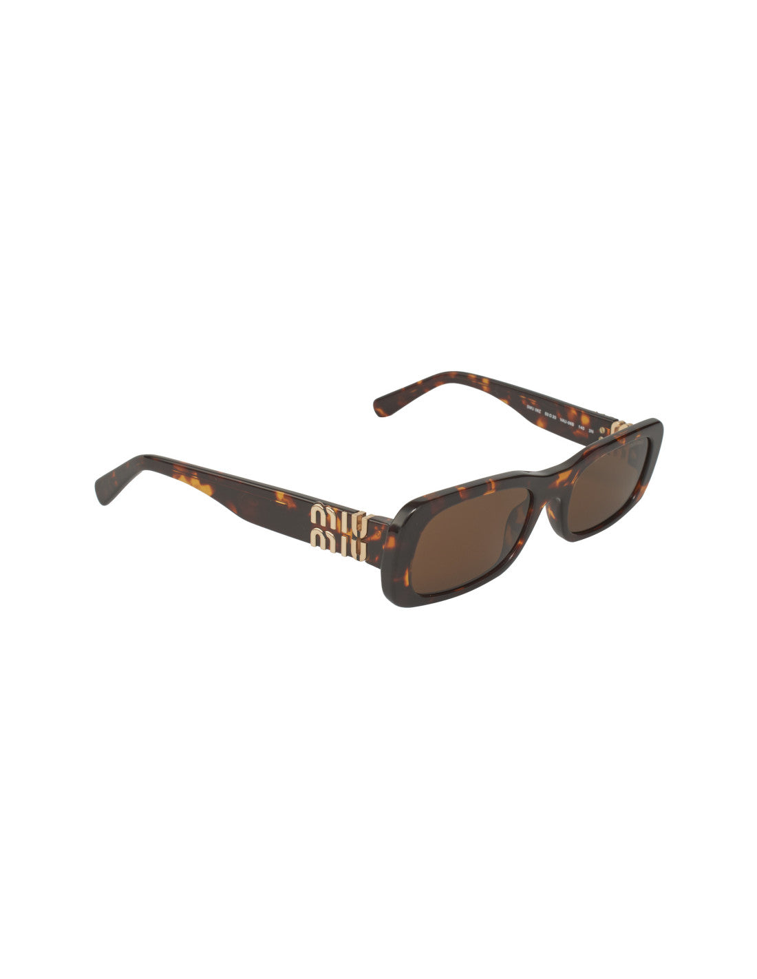 Miu Miu - rectangle shape Tortoise Gold