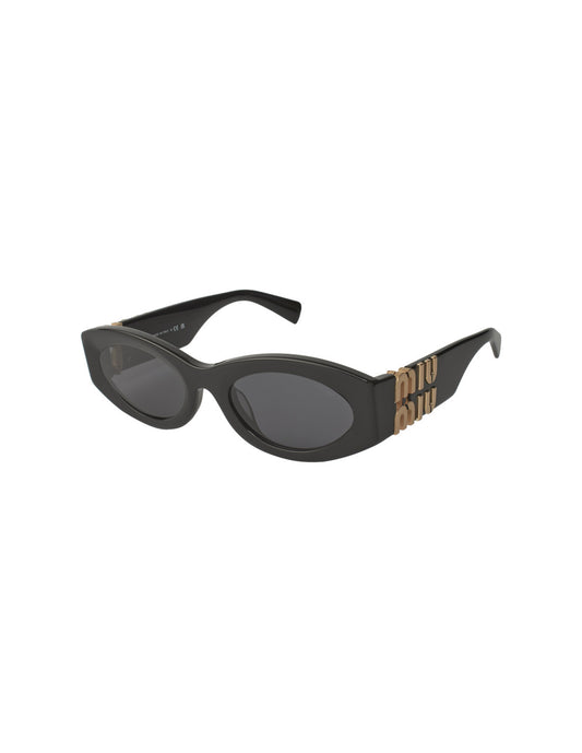 Miu Miu - Oval Shape Black Gold