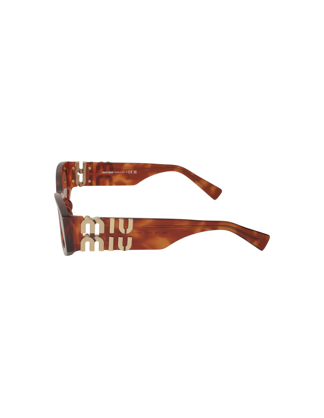 Miu Miu - Oval Shape Brown Tortoise