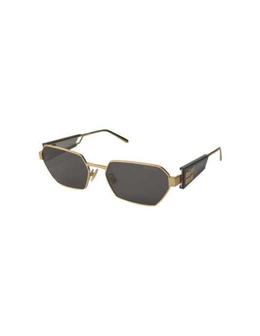 Miu Miu - Square Shape Gold Black