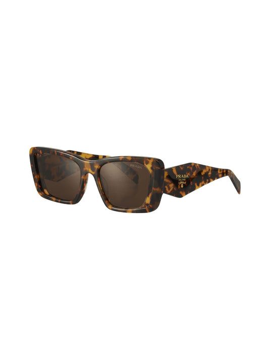 Prada - Oversized rectangular Honey Havana