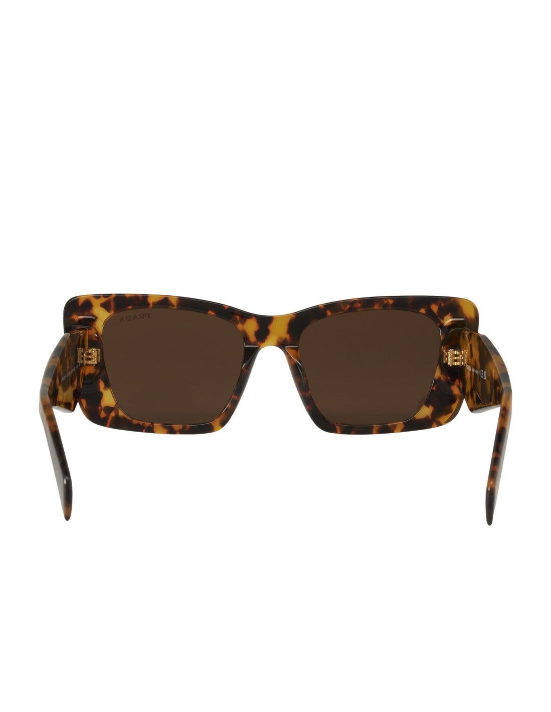 Prada - Oversized rectangular Honey Havana