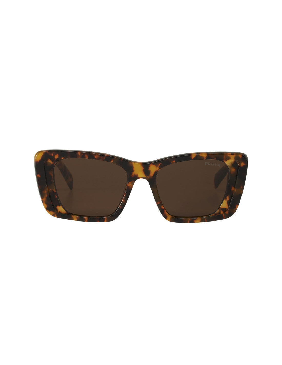 Prada - Oversized rectangular Honey Havana