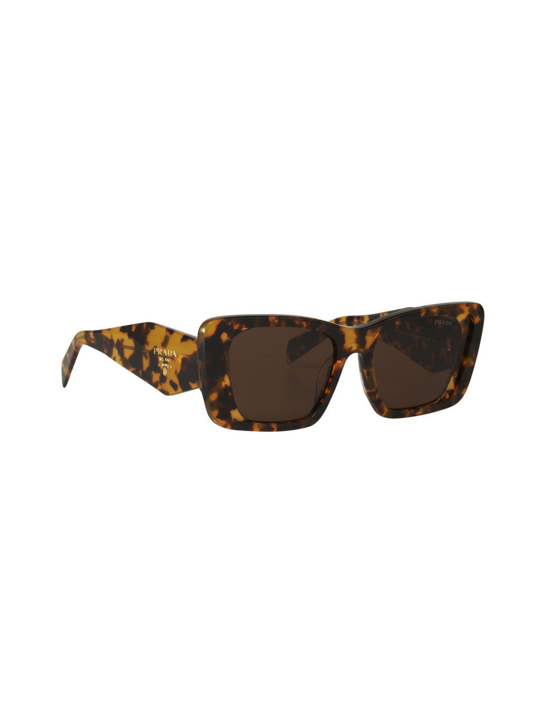 Prada - Oversized rectangular Honey Havana