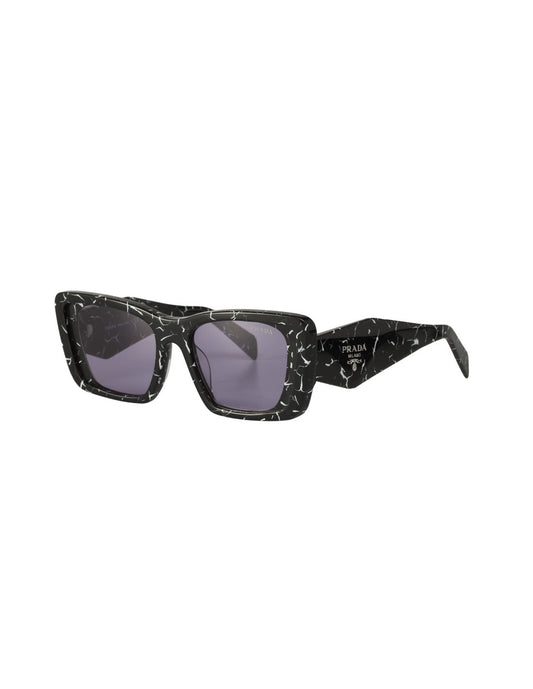 Prada - Oversized rectangular Marble Violet