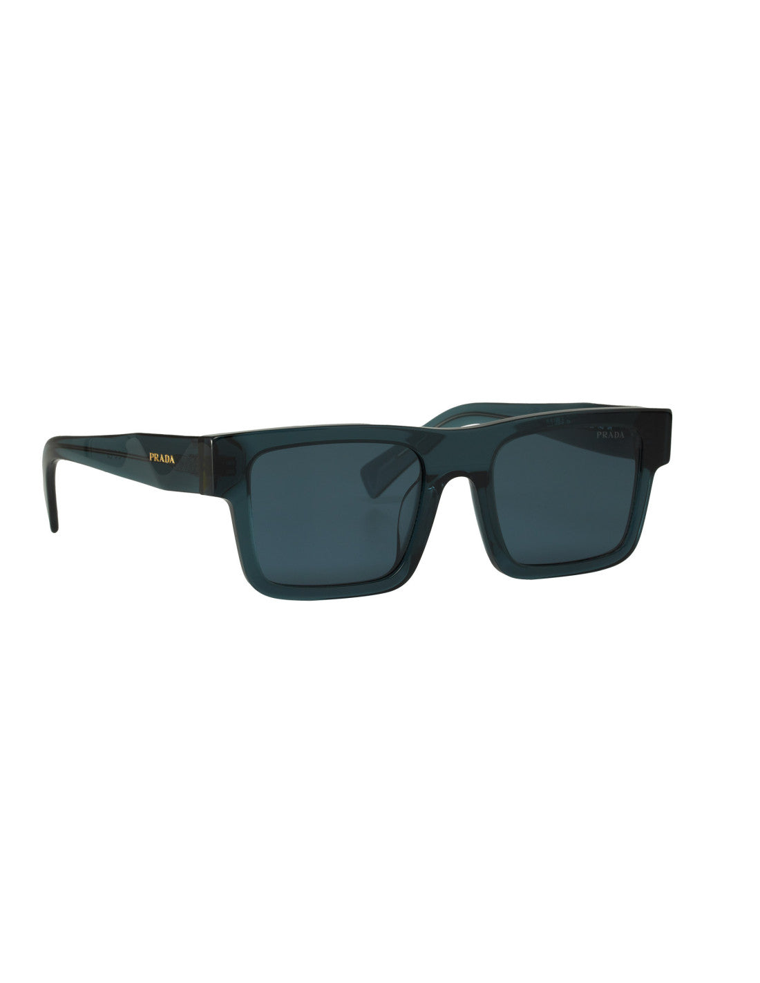 Prada - Square Shape Crystal Blue