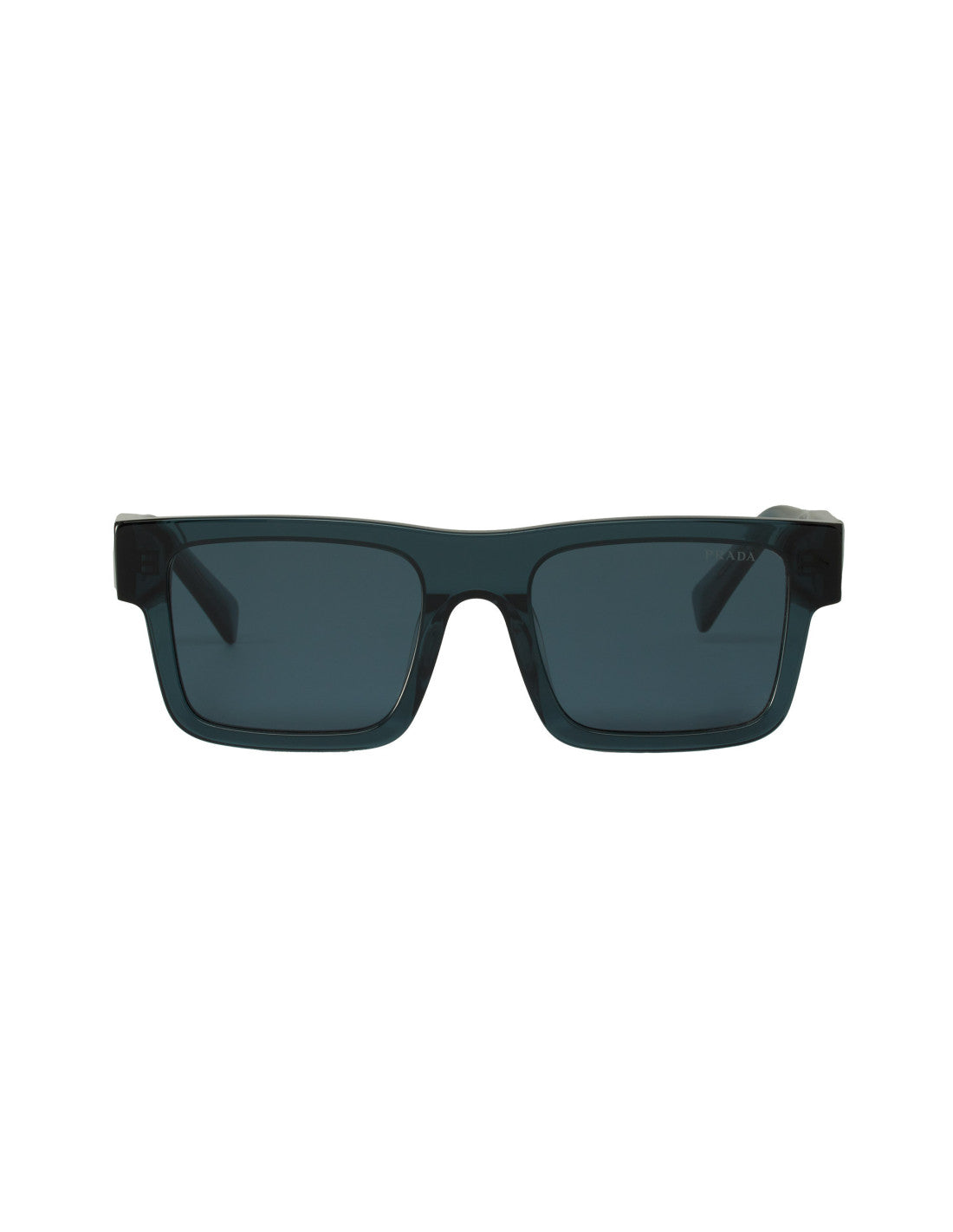 Prada - Square Shape Crystal Blue