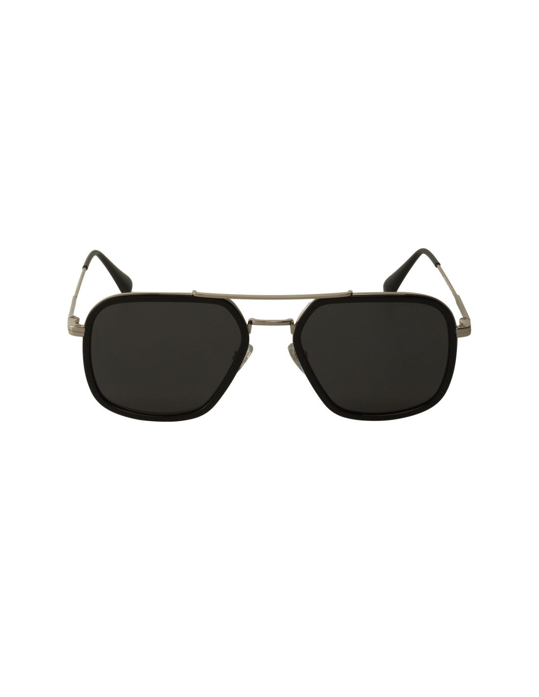 Prada - Aviator Square Black Silver