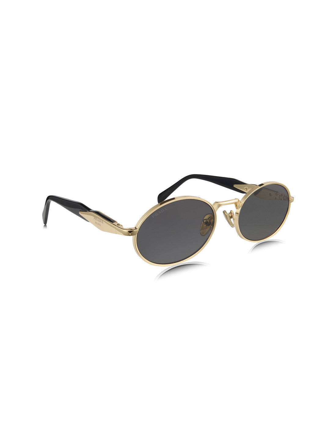 Prada - Oval Shape Pale Gold Dark Grey