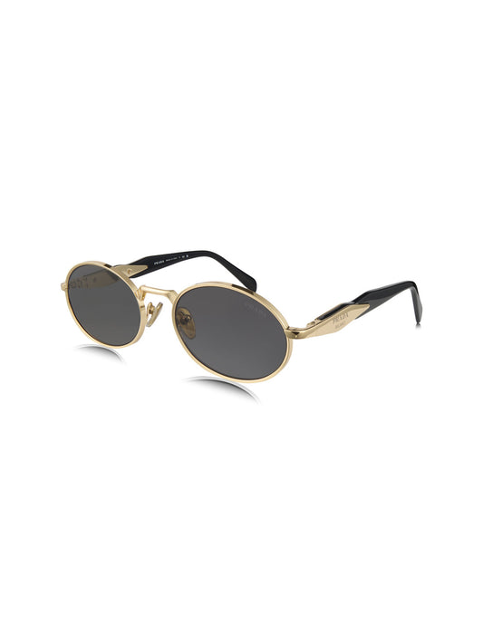 Prada - Oval Shape Pale Gold Dark Grey