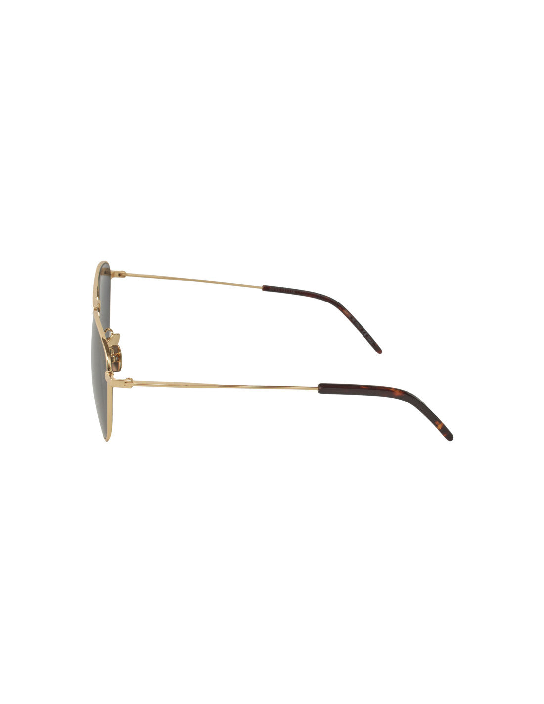 SAINT LAURENT - Pilot Square Shape Gold Black