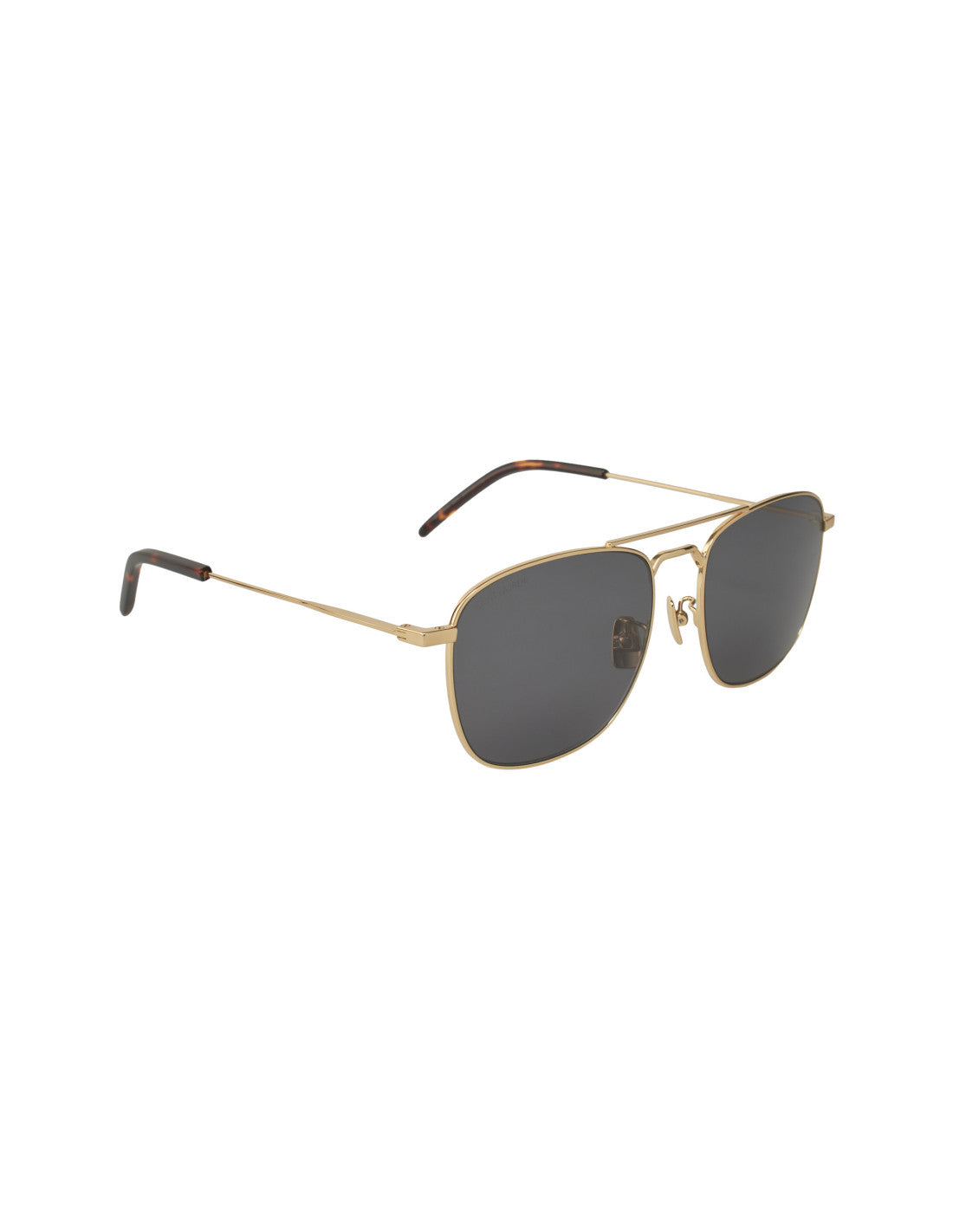 SAINT LAURENT - Pilot Square Shape Gold Black
